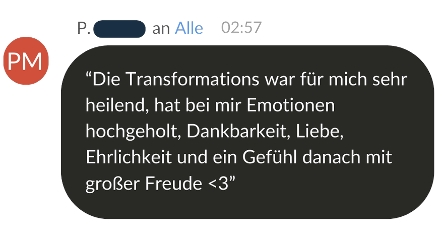 P.M. – Zoom-Chat Stimme